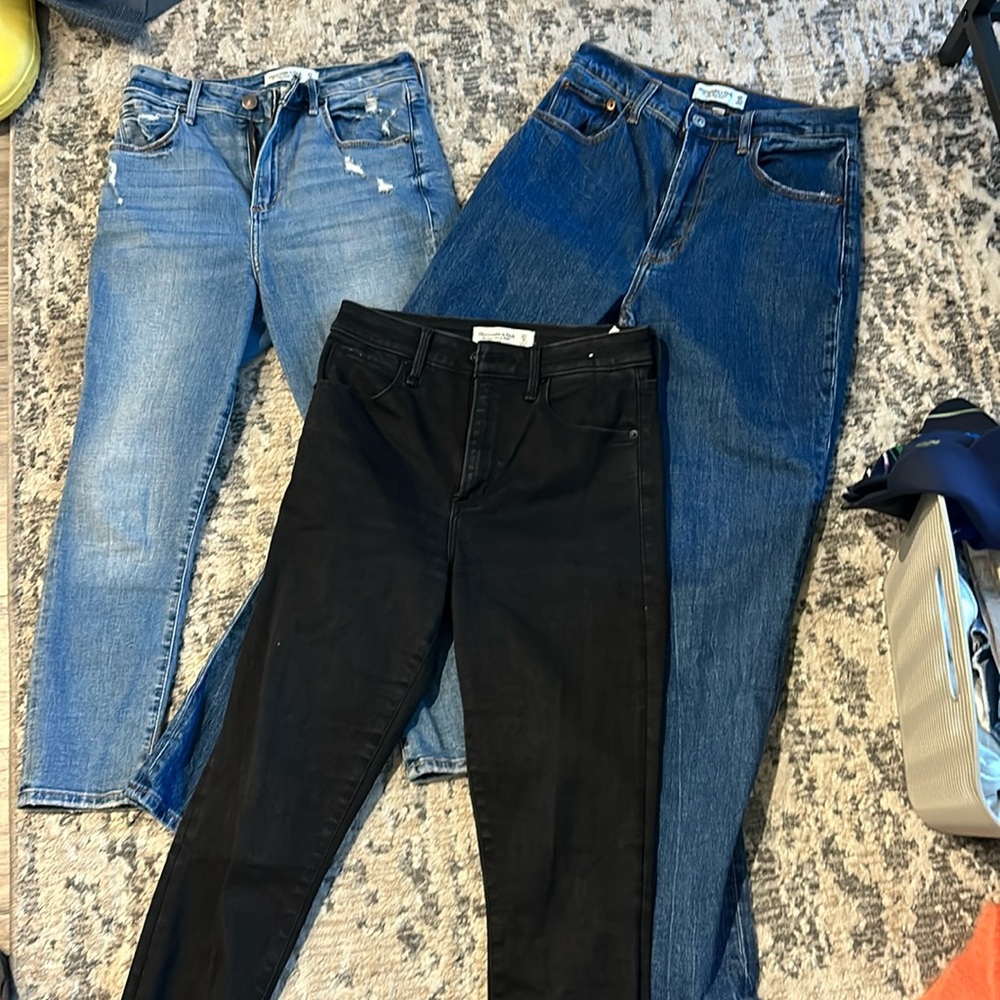 Abercrombie jeans size 27, curve love, Extra short